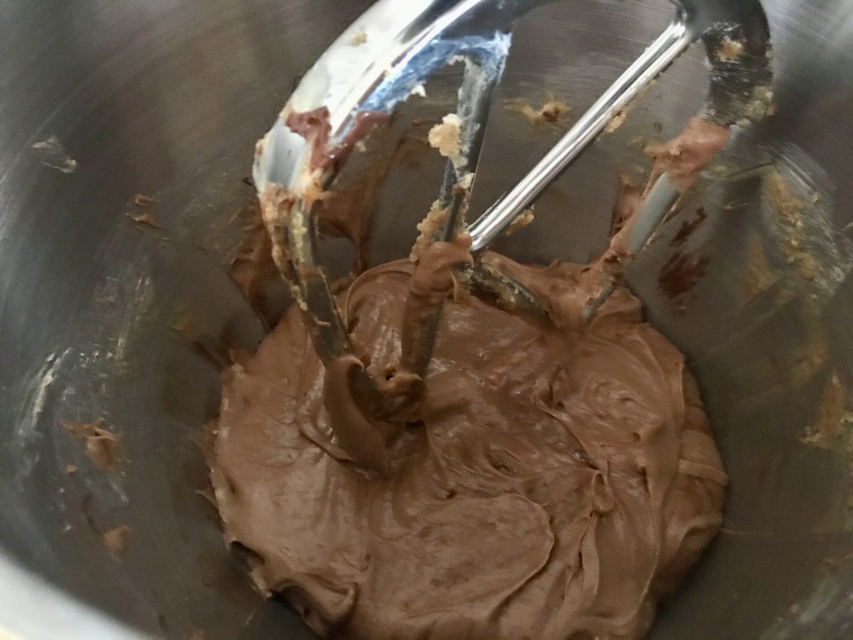 Brownies zapracovaná čokoláda