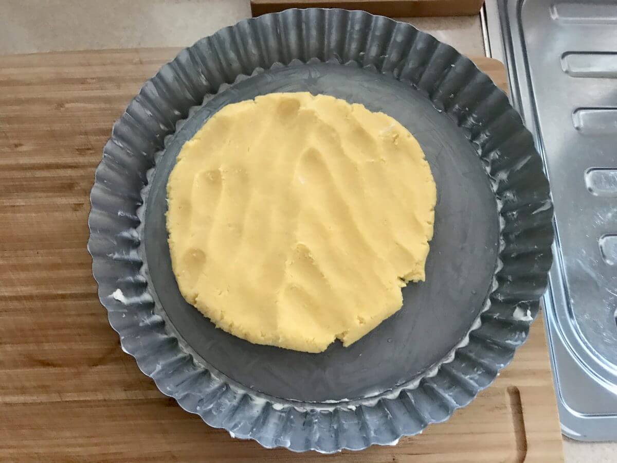 Křehký pekanový koláč těsto:forma